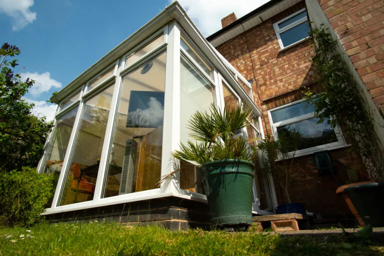 Glass,Conservatory,On,A,House